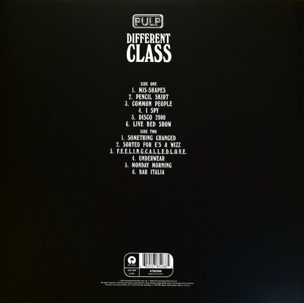 PULP Different Class - Vinyl LP - Album
