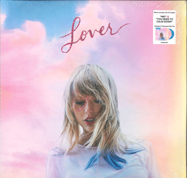 TAYLOR SWIFT Lover - Pink And Turquoise Colour Vinyl 2LP - Album