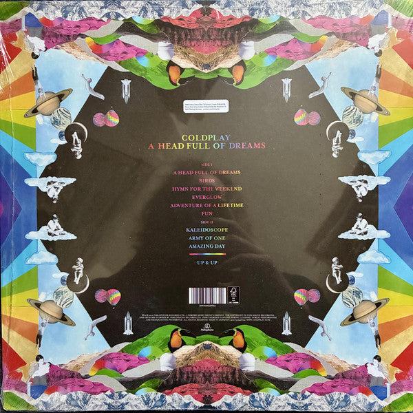 COLDPLAY A Head Full Of Dreams - Limited Edition Clear EcoRecord Vinyl LP - Album