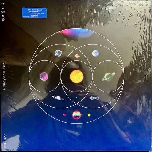 COLDPLAY Music Of The Spheres - Clear EcoRecord Vinyl LP - Album