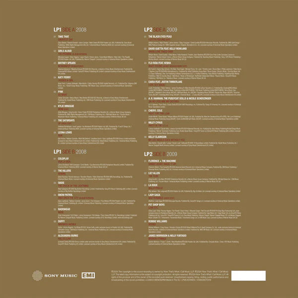 VARIOUS Now Millennium '08-'09 - Gold And White Vinyl 2xLP - Compilation