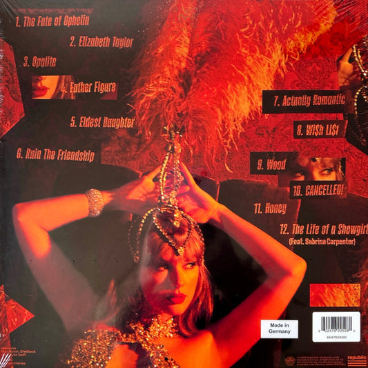 TAYLOR SWIFT The Life Of A Showgirl - Portofino Orange Glitter Vinyl LP - Album
