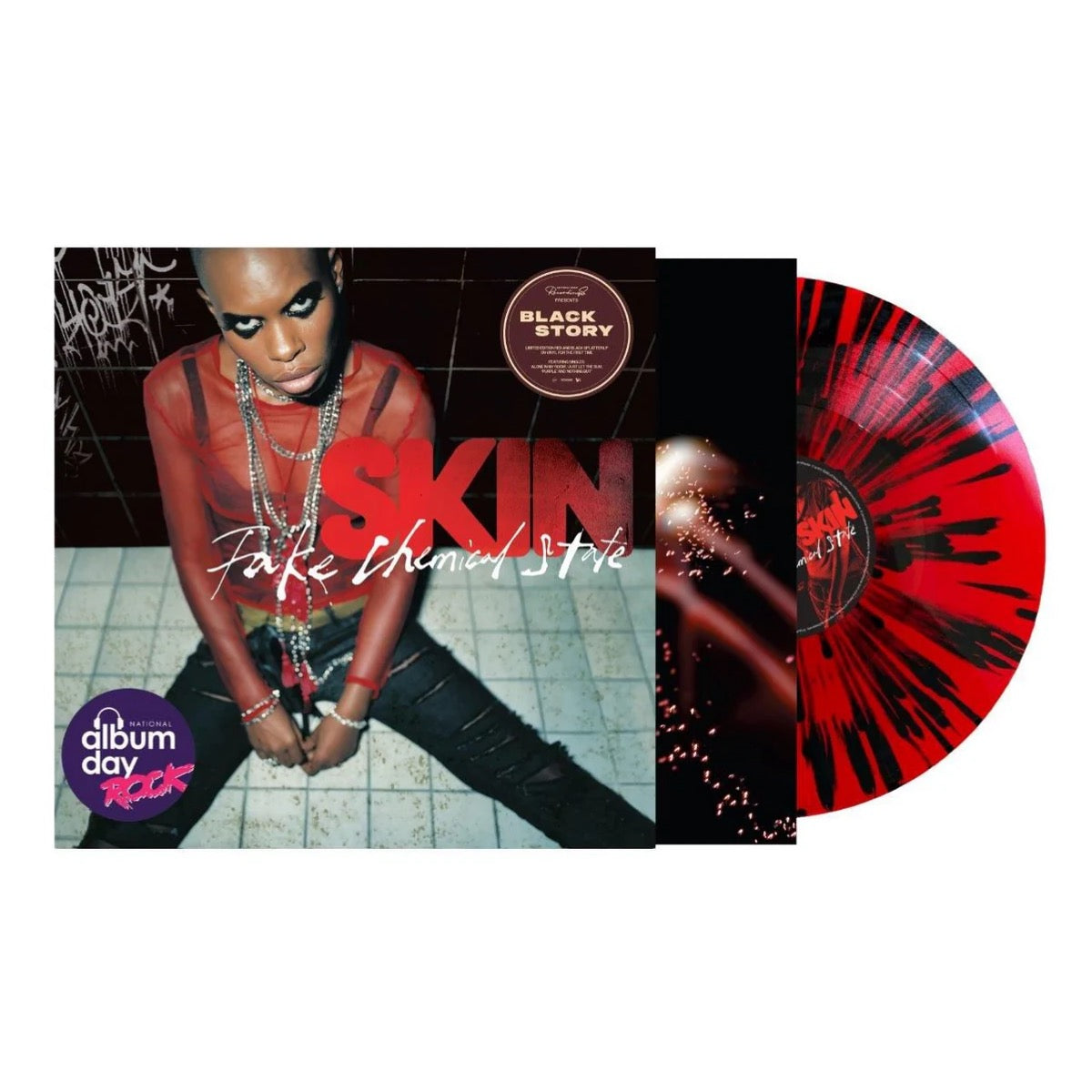 SKIN Fake Chemical State (National Album Day 2025) - Red And Black Splatter Vinyl LP - Album