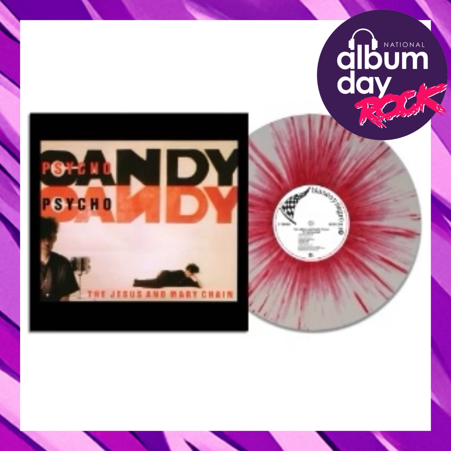 THE JESUS AND MARY CHAIN Psychocandy (National Album Day 2025) - 40th Anniversary Half Speed Red And White Splatter Vinyl LP - Album