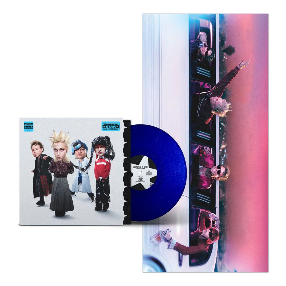5 SECONDS OF SUMMER Everyone’s A Star! - Indies Exclusive Electric Blue Glitter Vinyl LP (Plus Poster) - Album