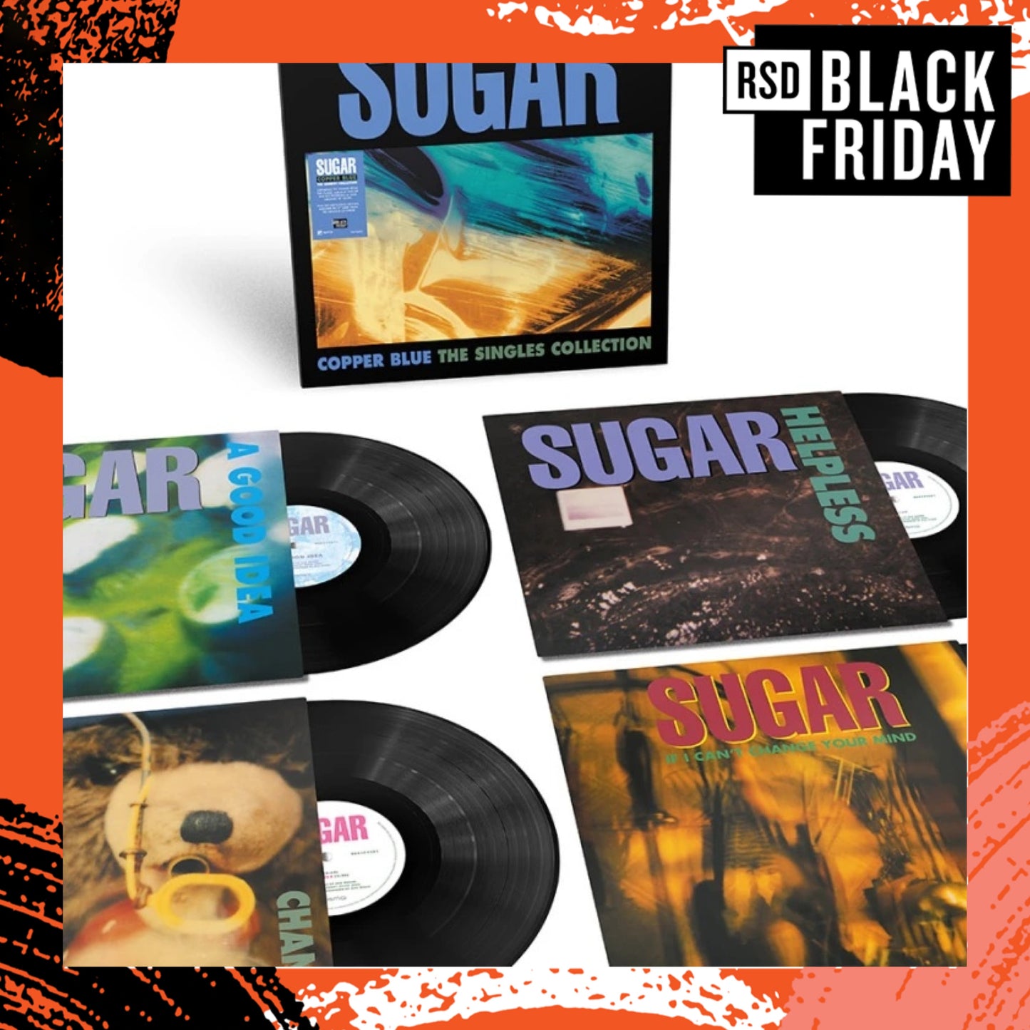 SUGAR Copper Blue: The Singles Collection (Record Store Day Black Friday 2025) - Limited Edition Vinyl 4xLP - Boxset