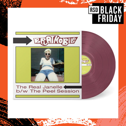 BRATMOBILE THE Real Janelle b/w The Peel Session (Record Store Day Black Friday 2025) - Limited Edition Maroon Colour Vinyl LP - Album