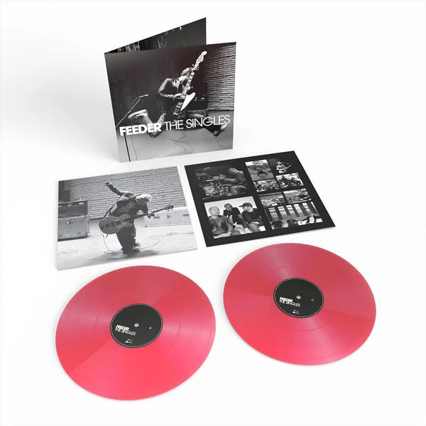 FEEDER The Singles - Transparent Pink Vinyl 2LP - Compilation