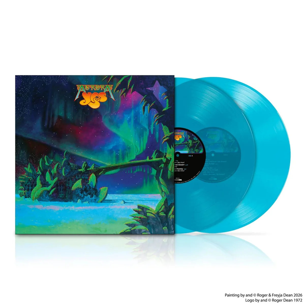 YES Aurora - Limited Edition 180G Transparent Blue Coloured Vinyl 2LP - Album