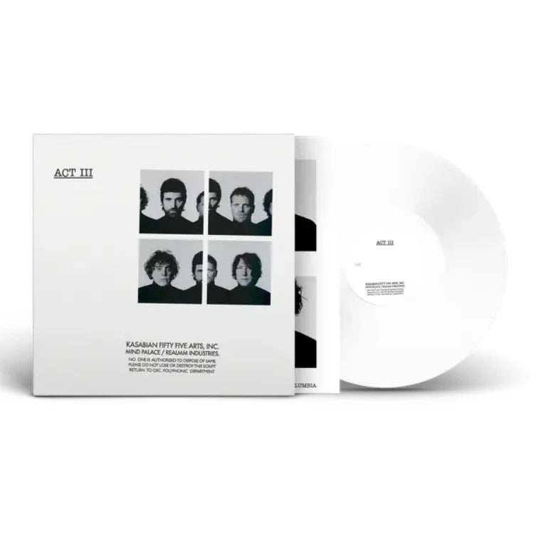 KASABIAN Act III - Limited Edition White Vinyl LP - Album