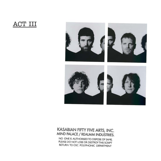 KASABIAN Act III - Limited Edition White Vinyl LP - Album