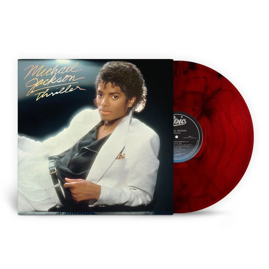 MICHAEL JACKSON Thriller - Red Black Marble Vinyl LP - Album