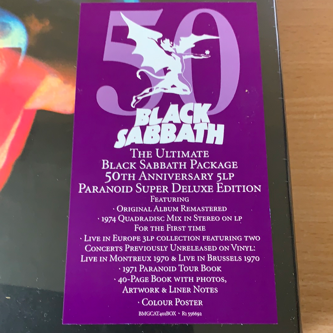 Black Sabbath - Paranoid - Super Deluxe Vinyl 5 LP Box Set collector item 50th anniversary