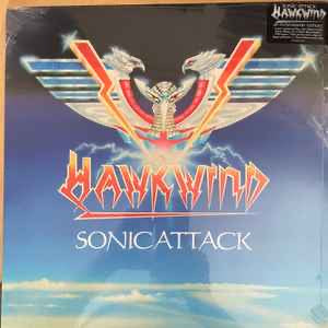 HAWKWIND Sonic Attack - 7” Picture Sleeve Single - Blue Vinyl LP - Album -