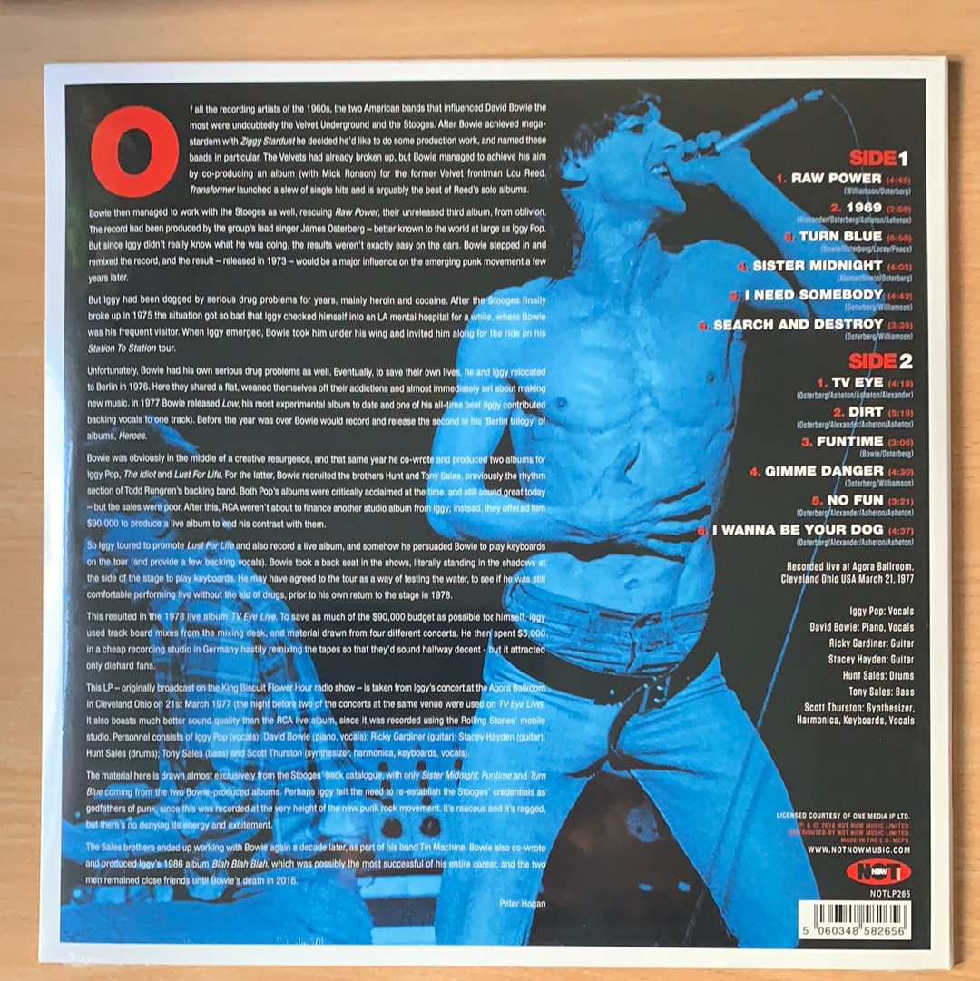 Iggy Pop with David Bowie - 1977 - 180g red vinyl LP