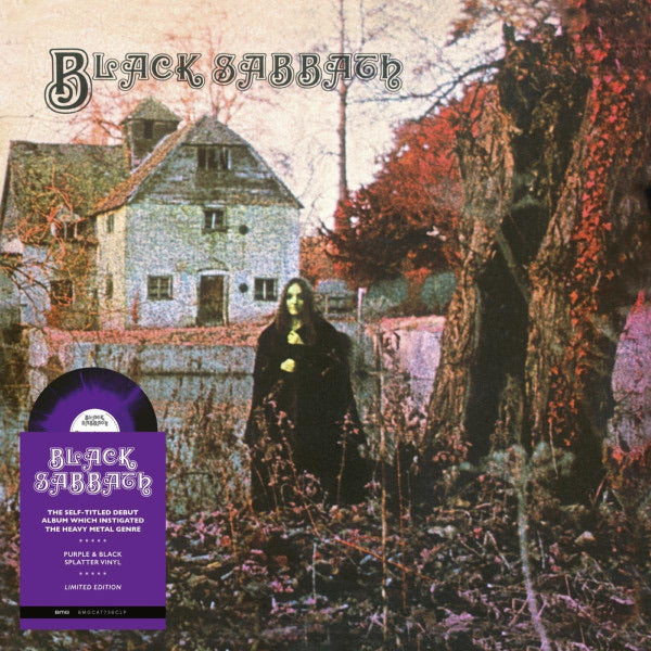 BLACK SABBATH Self Titled - Limited Edition Purple & Black Splatter Vinyl LP - Album