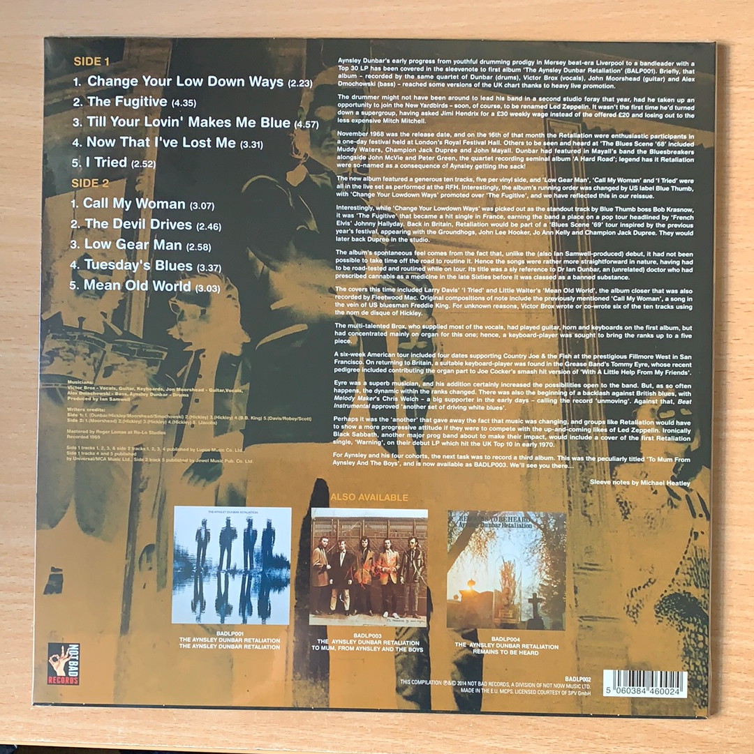 The Aynsley Dunbar Retaliation - Doctor Dunbar’s Prescription - vinyl LP
