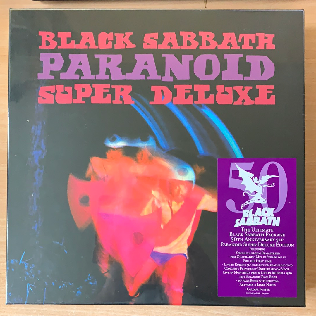 Black Sabbath - Paranoid - Super Deluxe Vinyl 5 LP Box Set collector item 50th anniversary